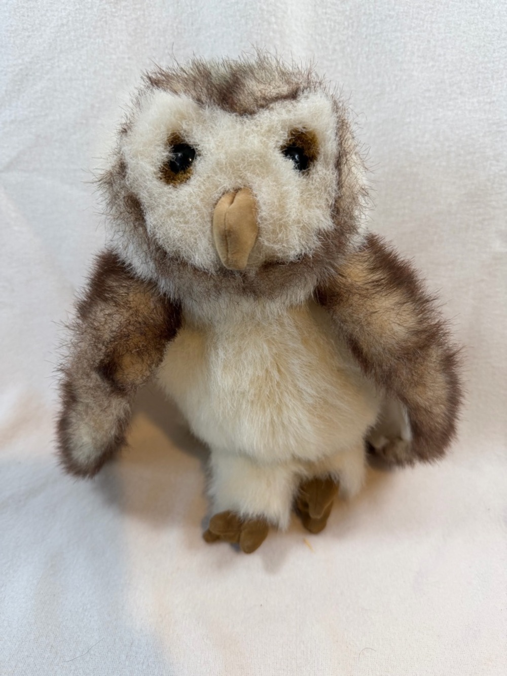 Folkmanis Barn Owl Full Body Hand Puppet 10.5" Plush Realistic Bird